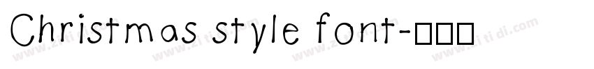Christmas style font字体转换
